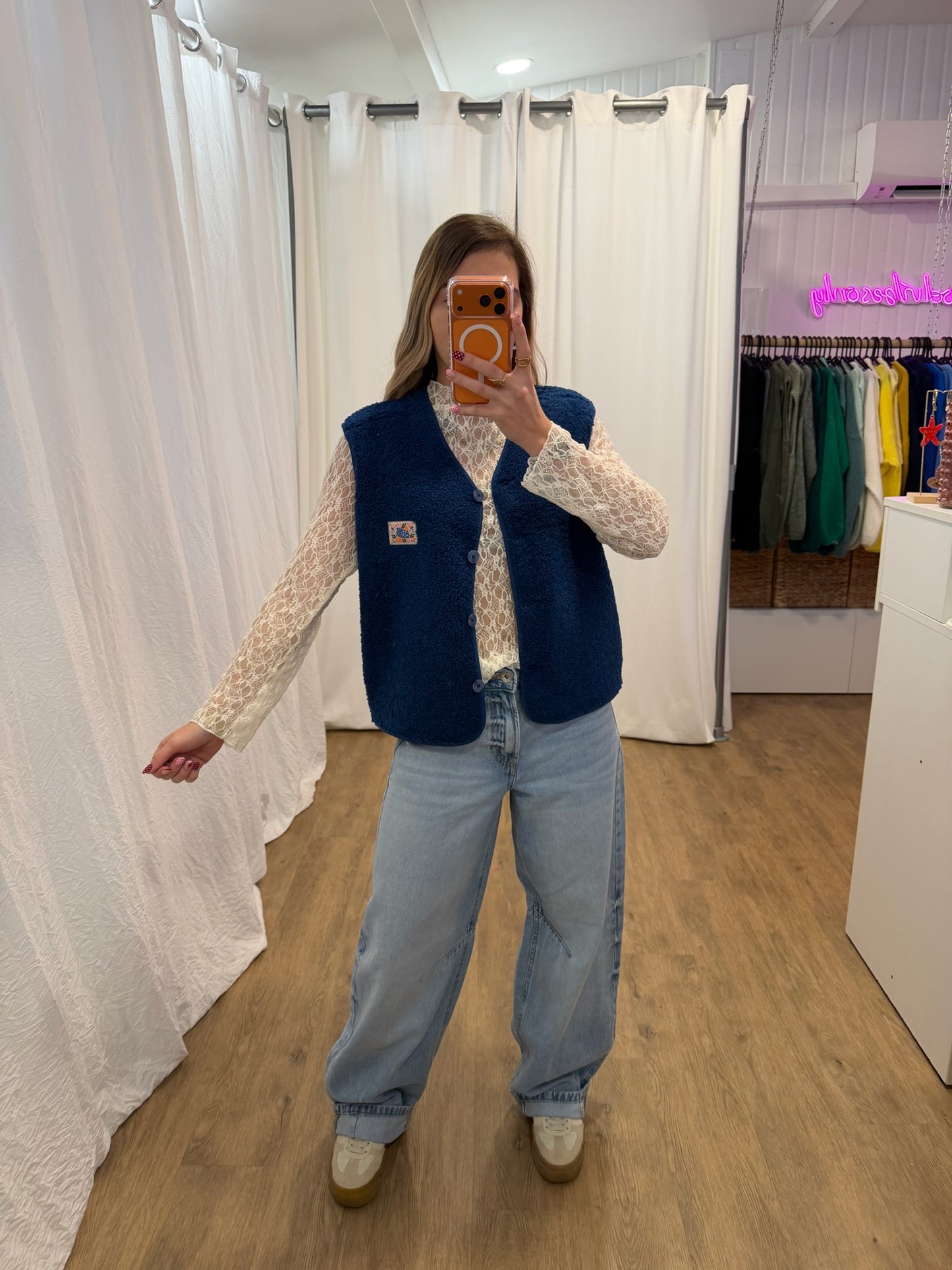 Gilet sans manches NINA Bleu marine