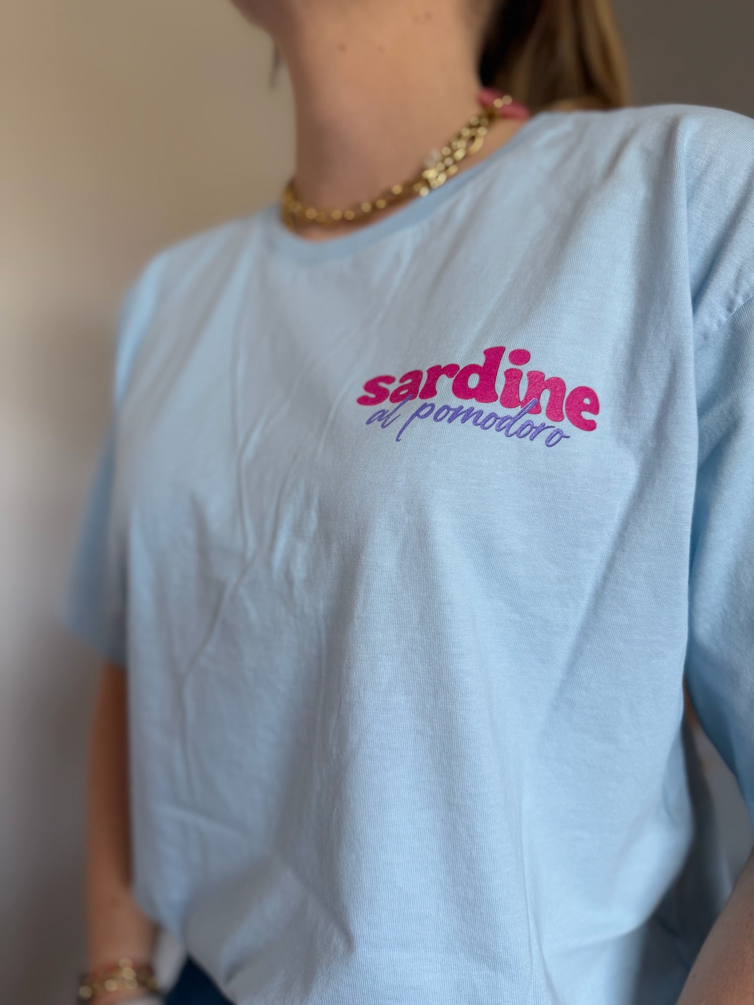 T-shirt SARDINE Bleu ciel