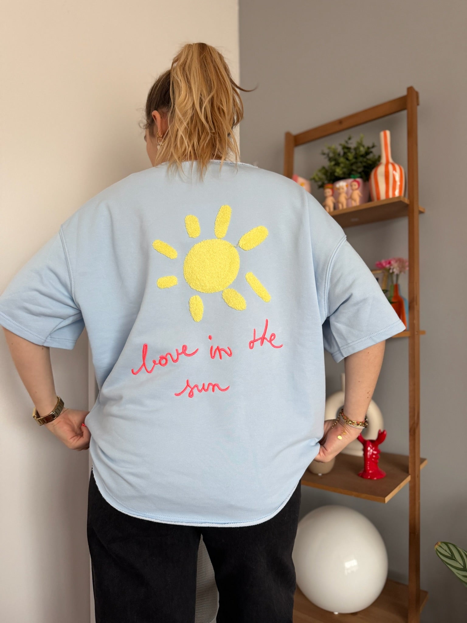Sweat LOVE IN THE SUN Bleu