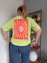 T-shirt SOLEIL (NEW FLUO) Vert Anis