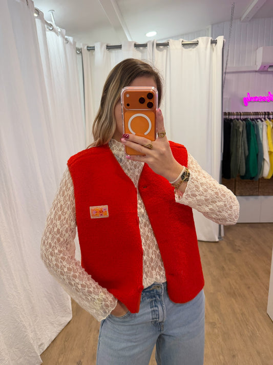 Gilet sans manches NINA Rouge