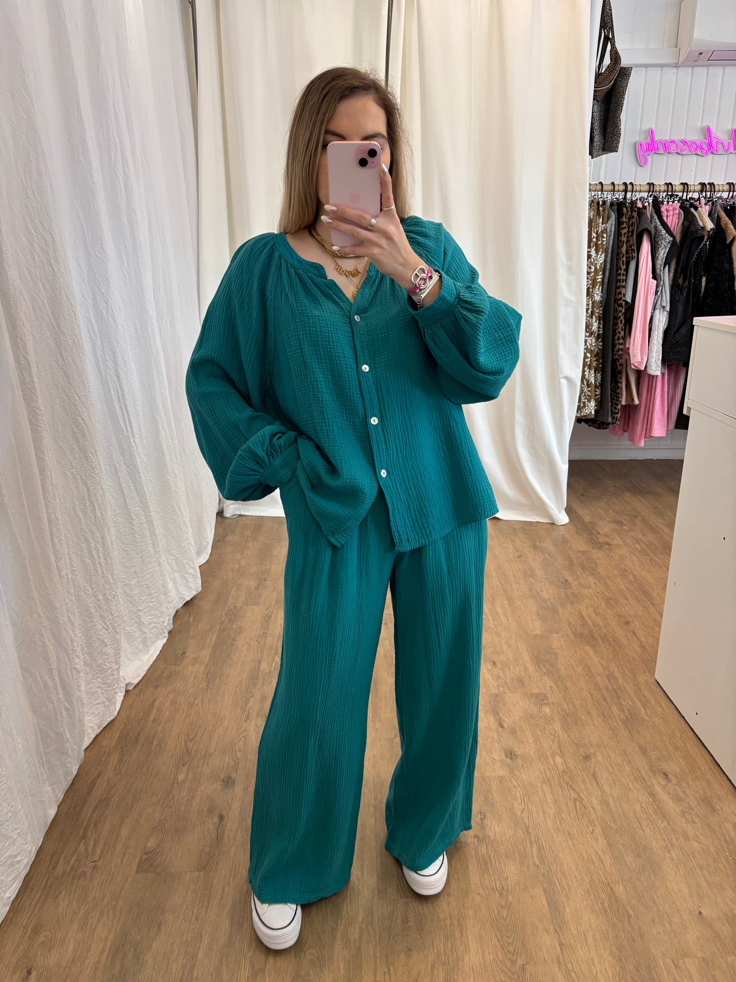 Pantalon LYA Bleu canard