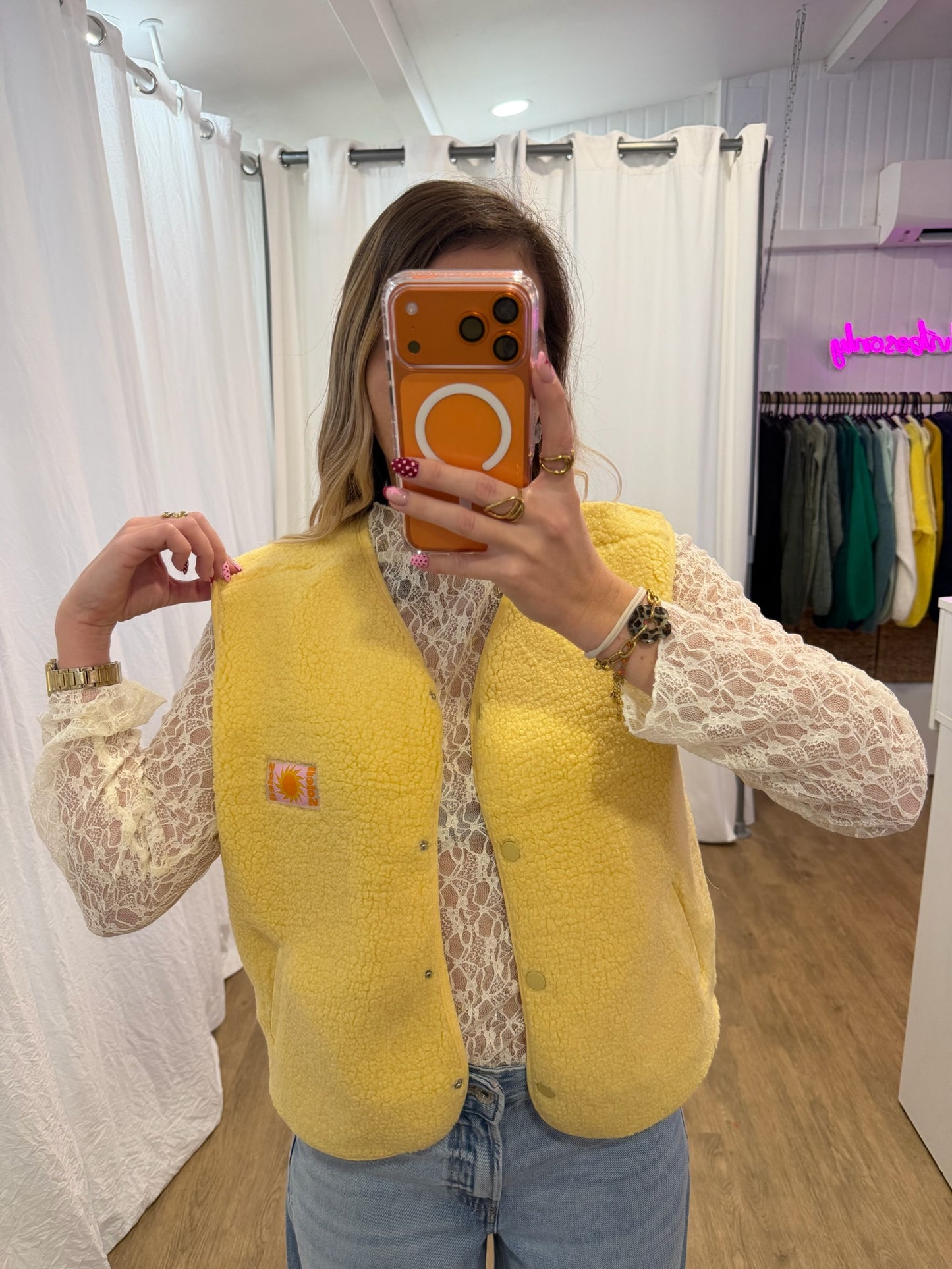 Gilet sans manches ANNA Jaune