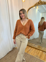51 - Gilet LOU - Marron / Orangé 🧡