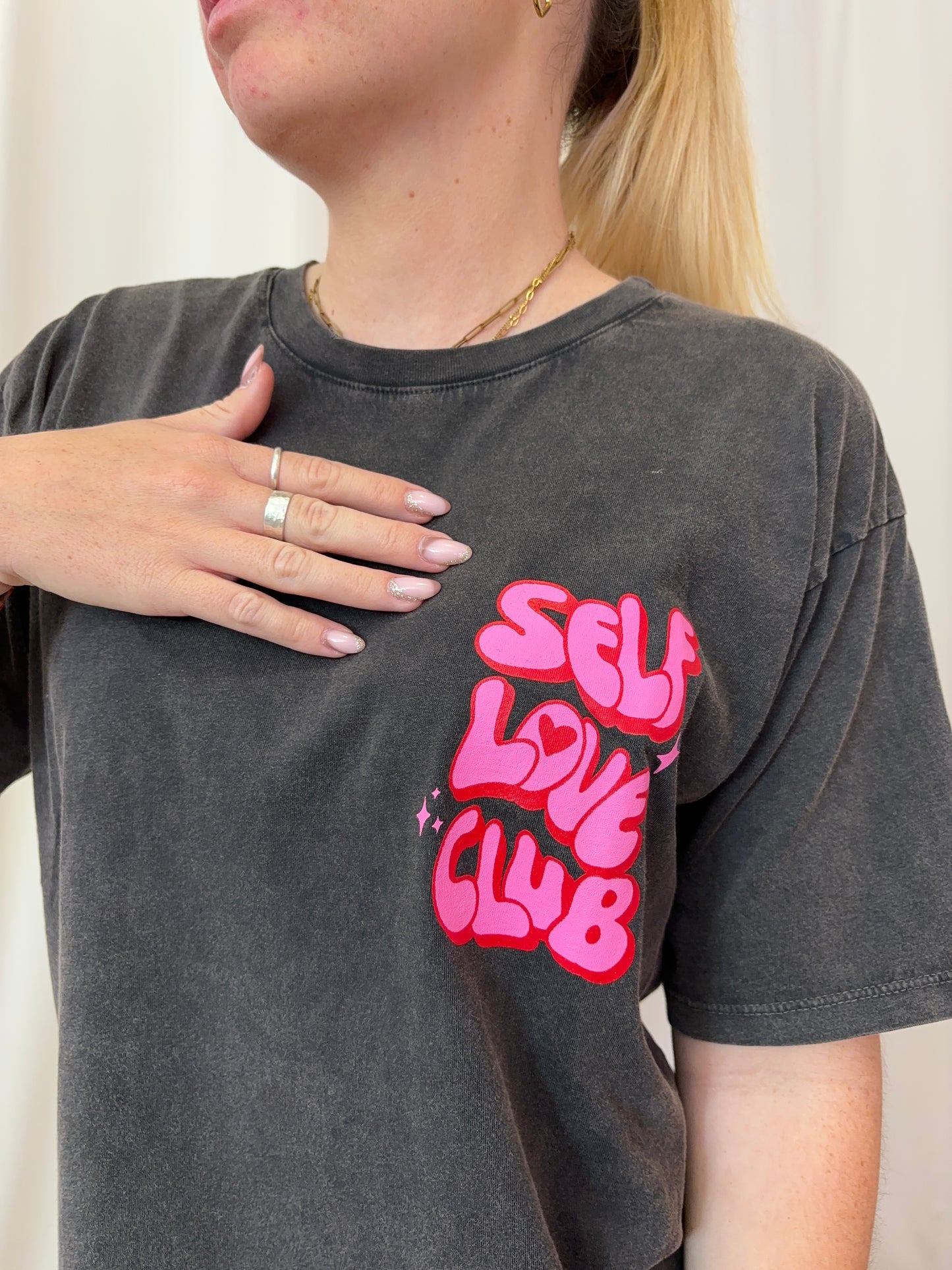 T-shirt SELF LOVE Noir