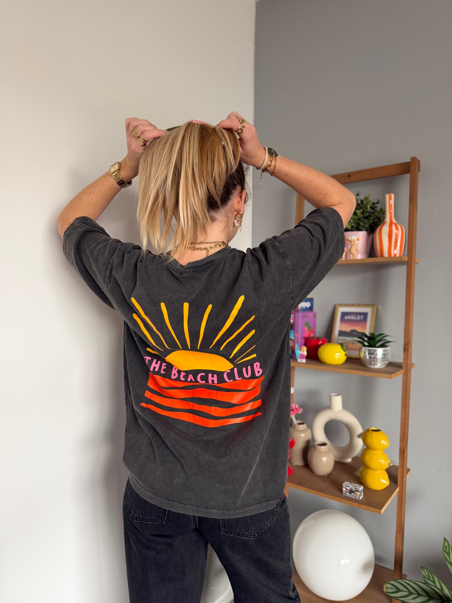 T-shirt THE BEACH CLUB Noir