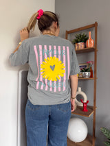 T-shirt AMOUR AU SOLEIL Gris