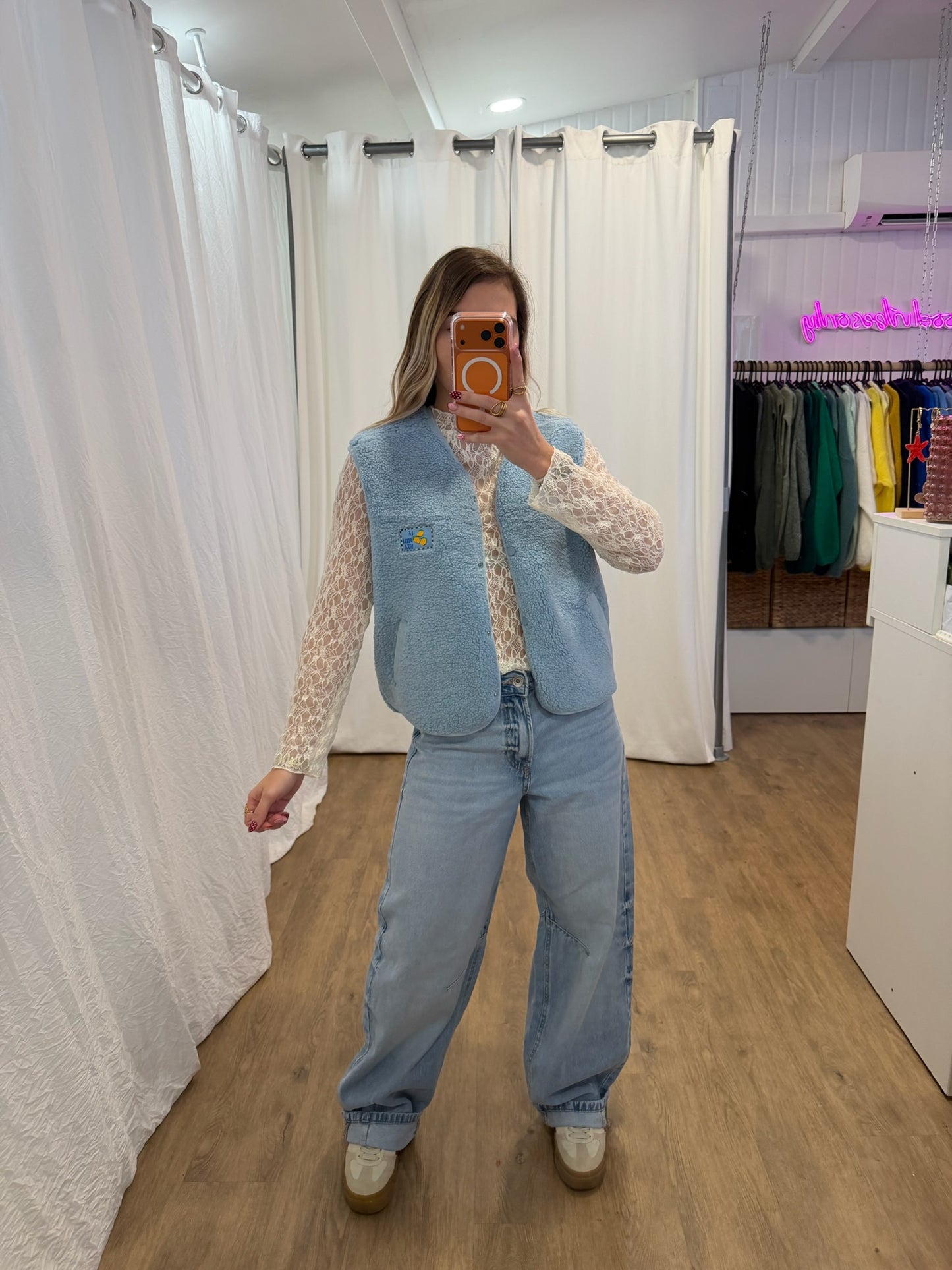 Gilet sans manches ANNA Bleu ciel