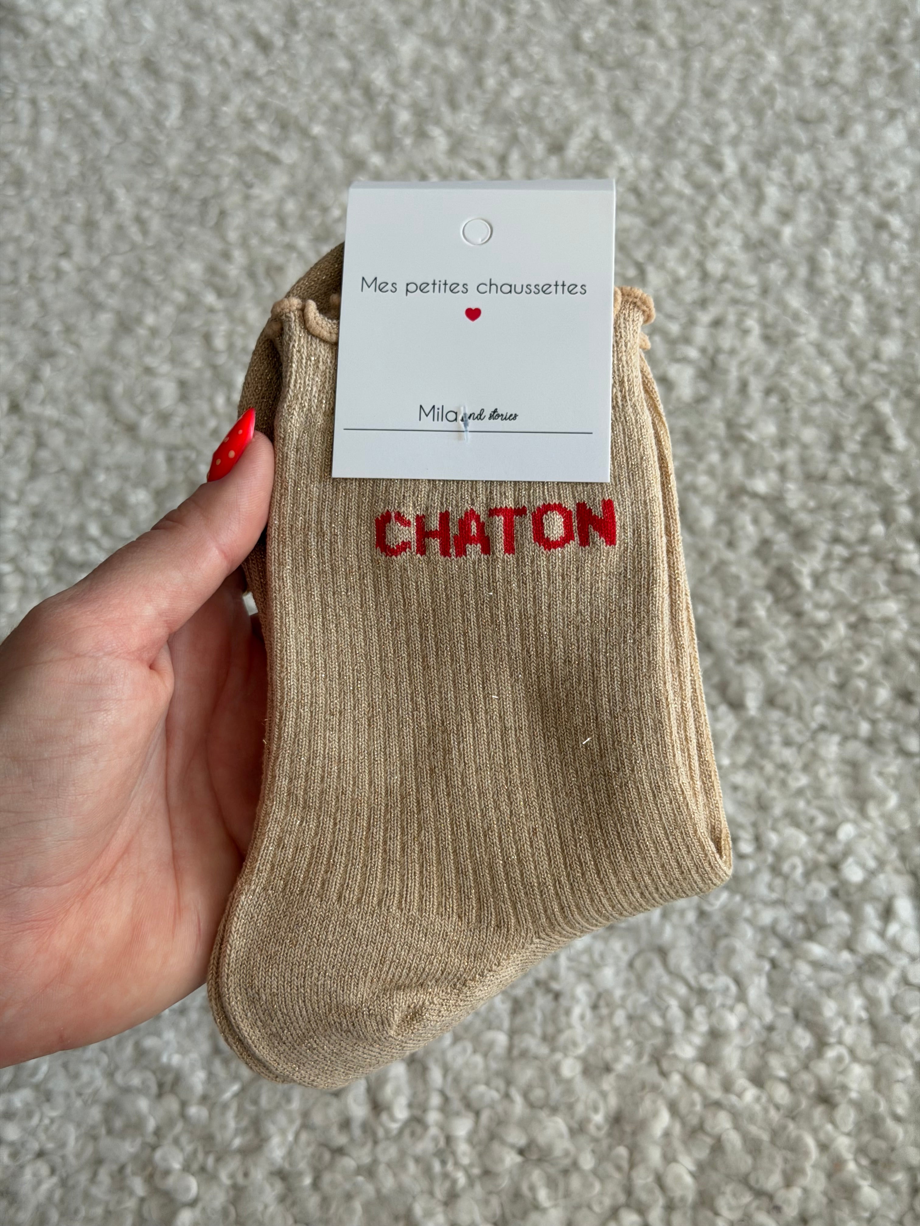 Chaussettes montantes CHATON