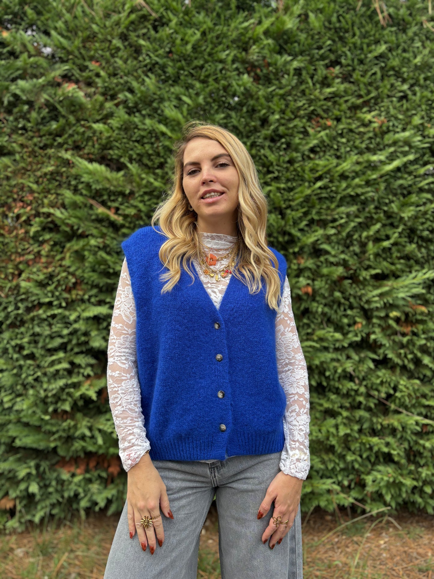 10 - Gilet TOM - Bleu électrique