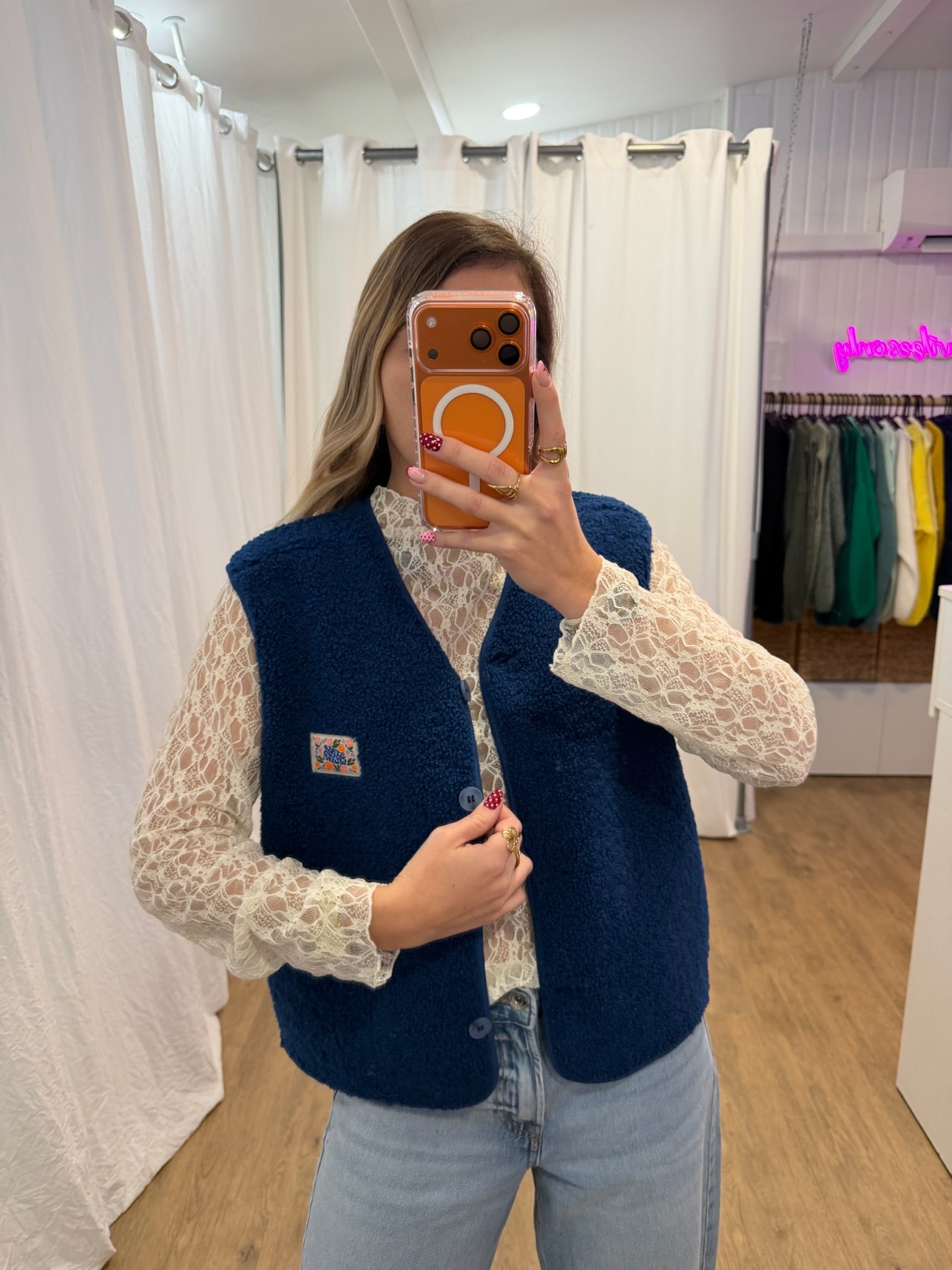 Gilet sans manches NINA Bleu marine