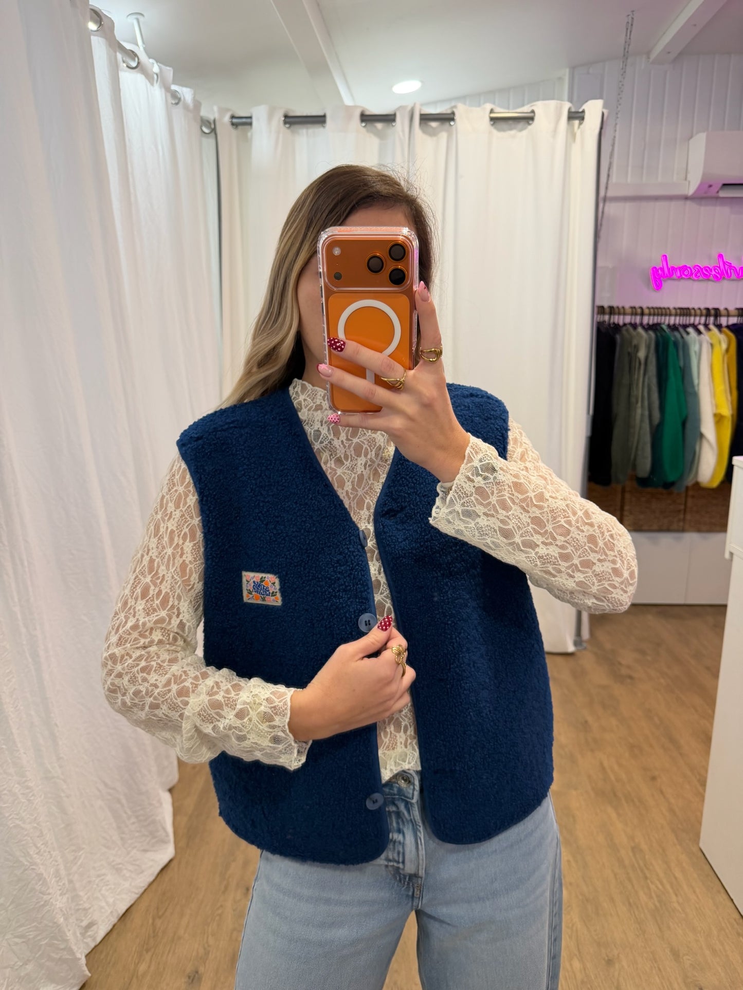 Gilet sans manches NINA Bleu marine