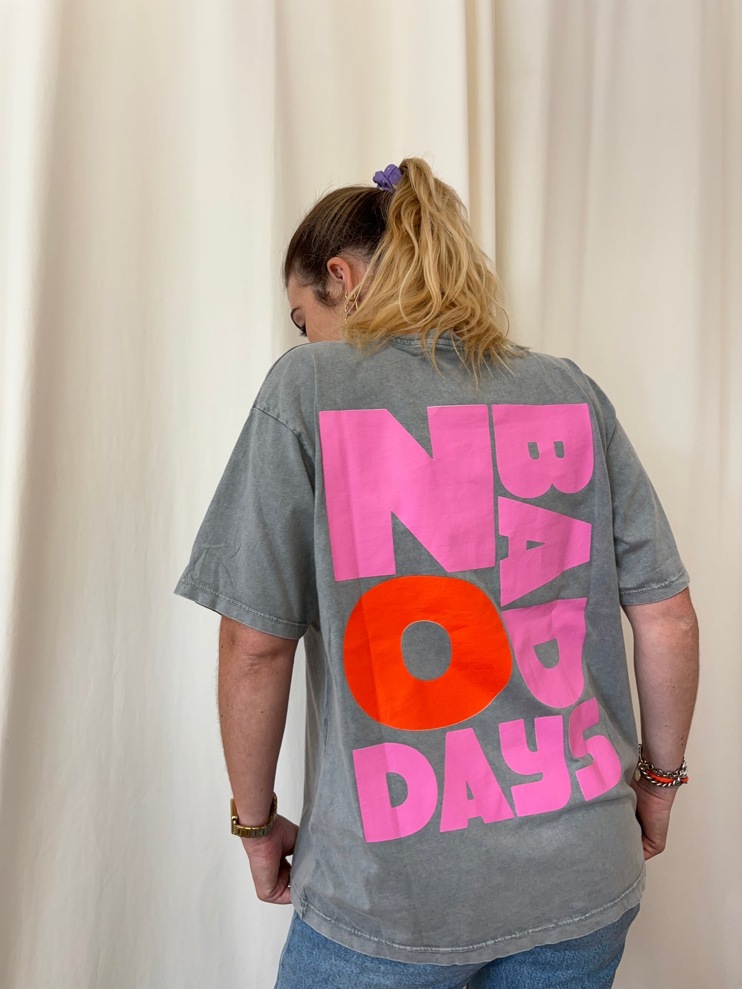 T-shirt NO BAD DAYS Gris