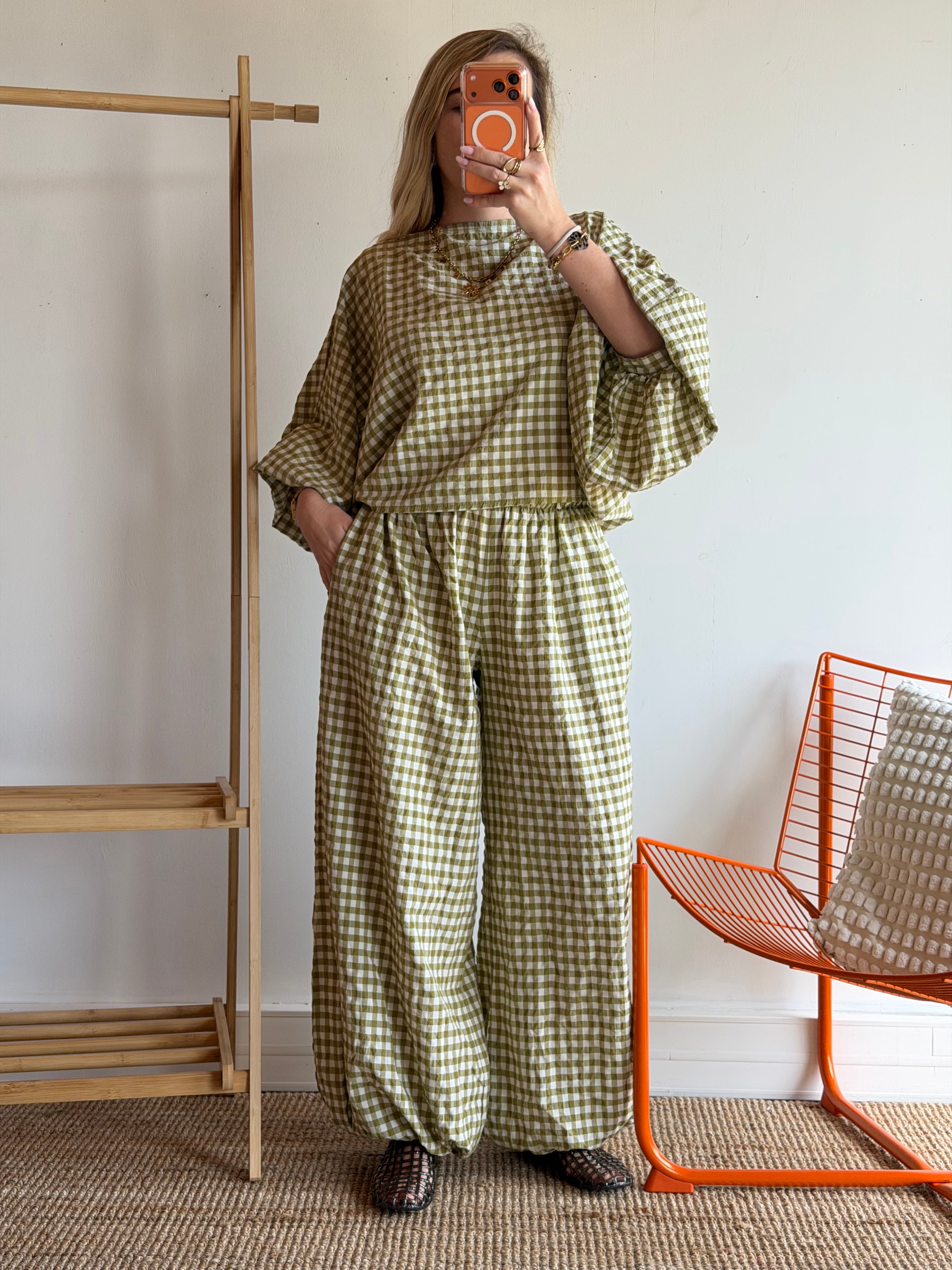 Pantalon DIANE Vert anis