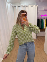 Blouse LENNY vichy vert