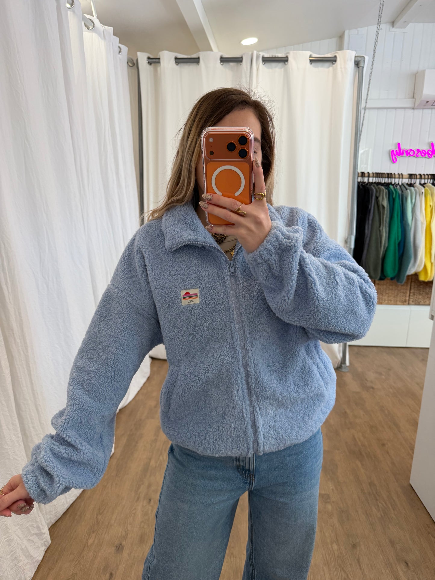 Veste polaire AVA Bleu Ciel