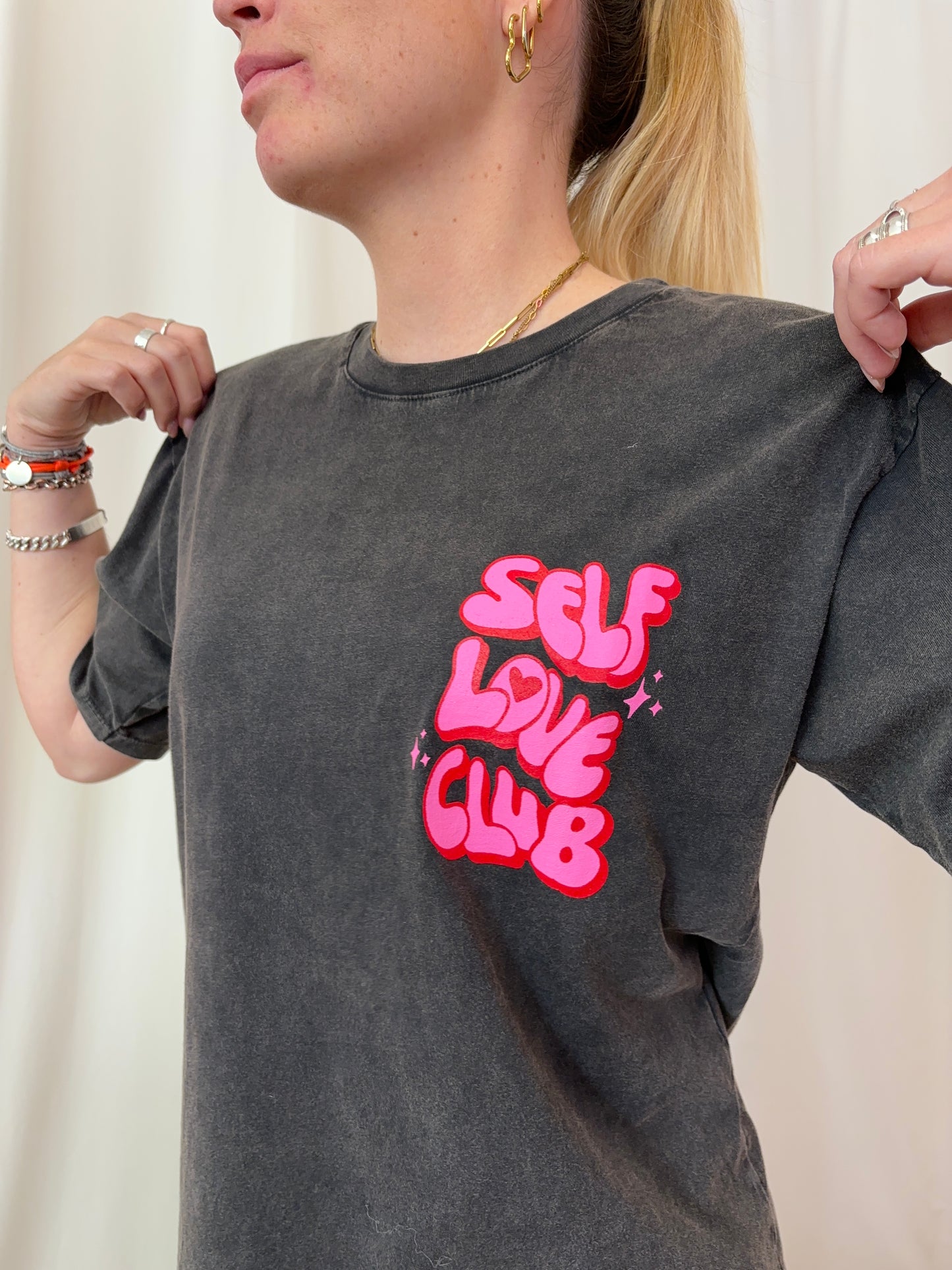 T-shirt SELF LOVE Noir
