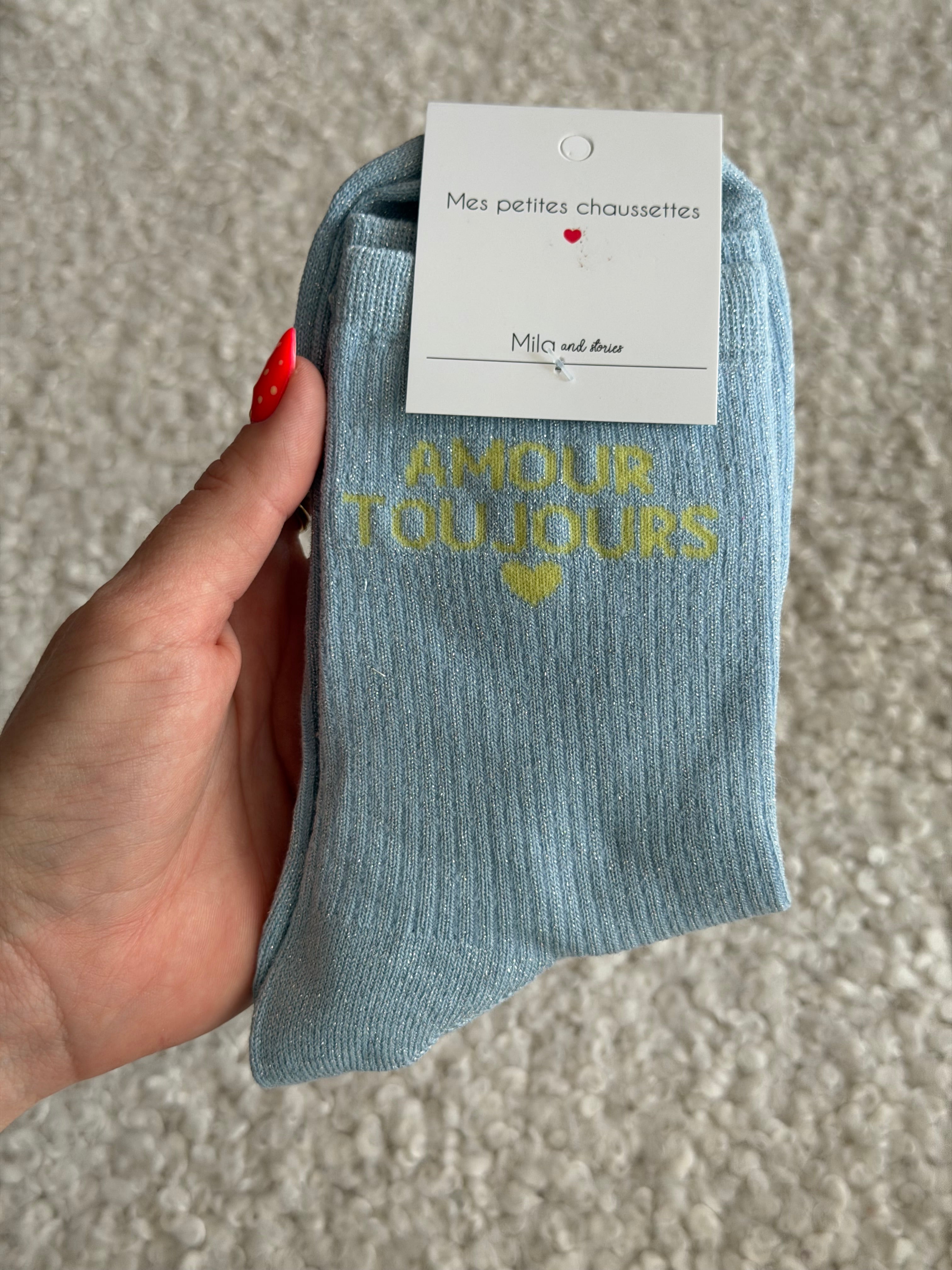 Chaussettes montantes AMOUR TOUJOURS