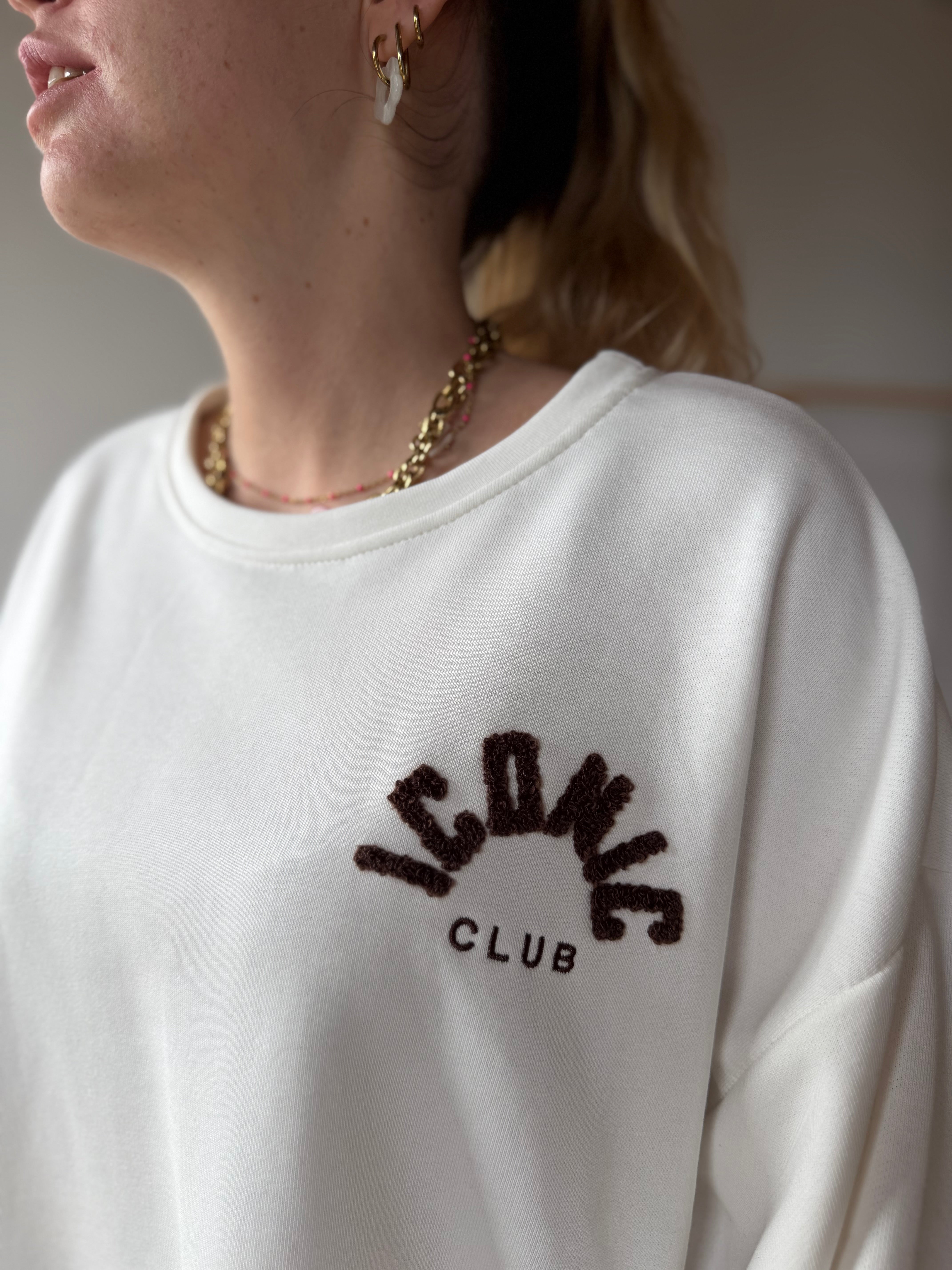 Sweat ICONIC CLUB Blanc