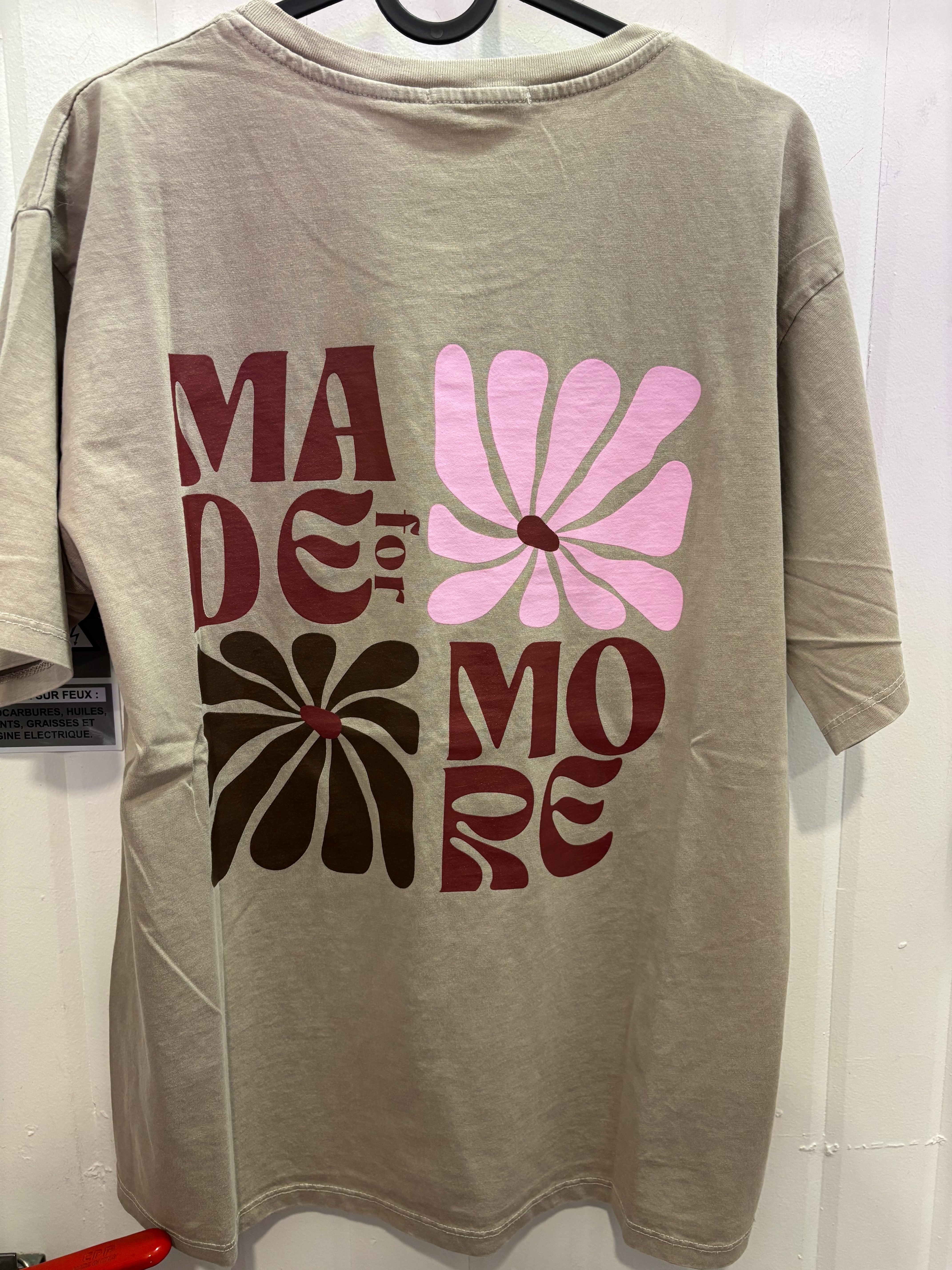 T-shirt MADE FOR MORE Taupe