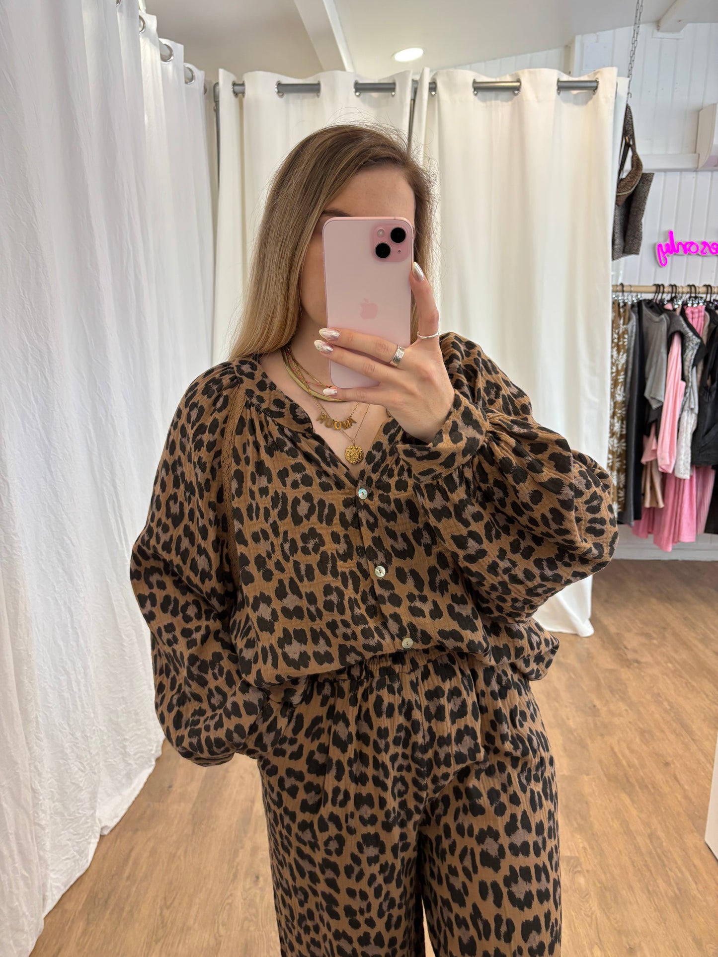 Blouse LYA Léopard Camel
