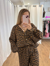 Blouse LYA Léopard Camel
