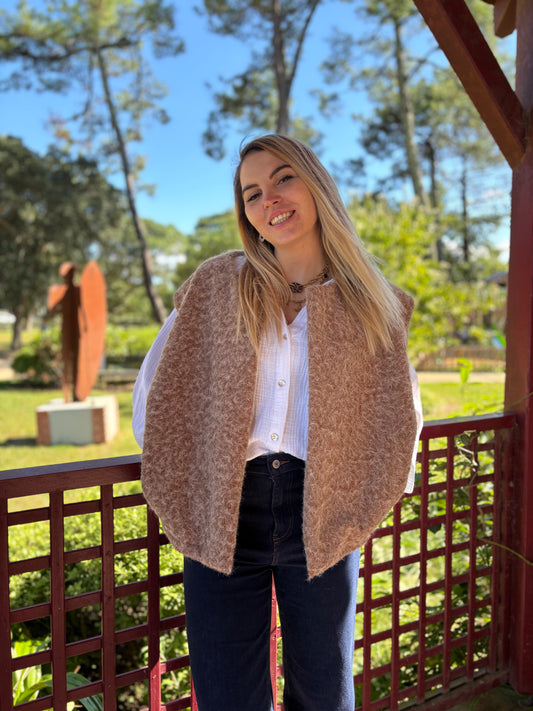 Veste sans manches LILI Camel