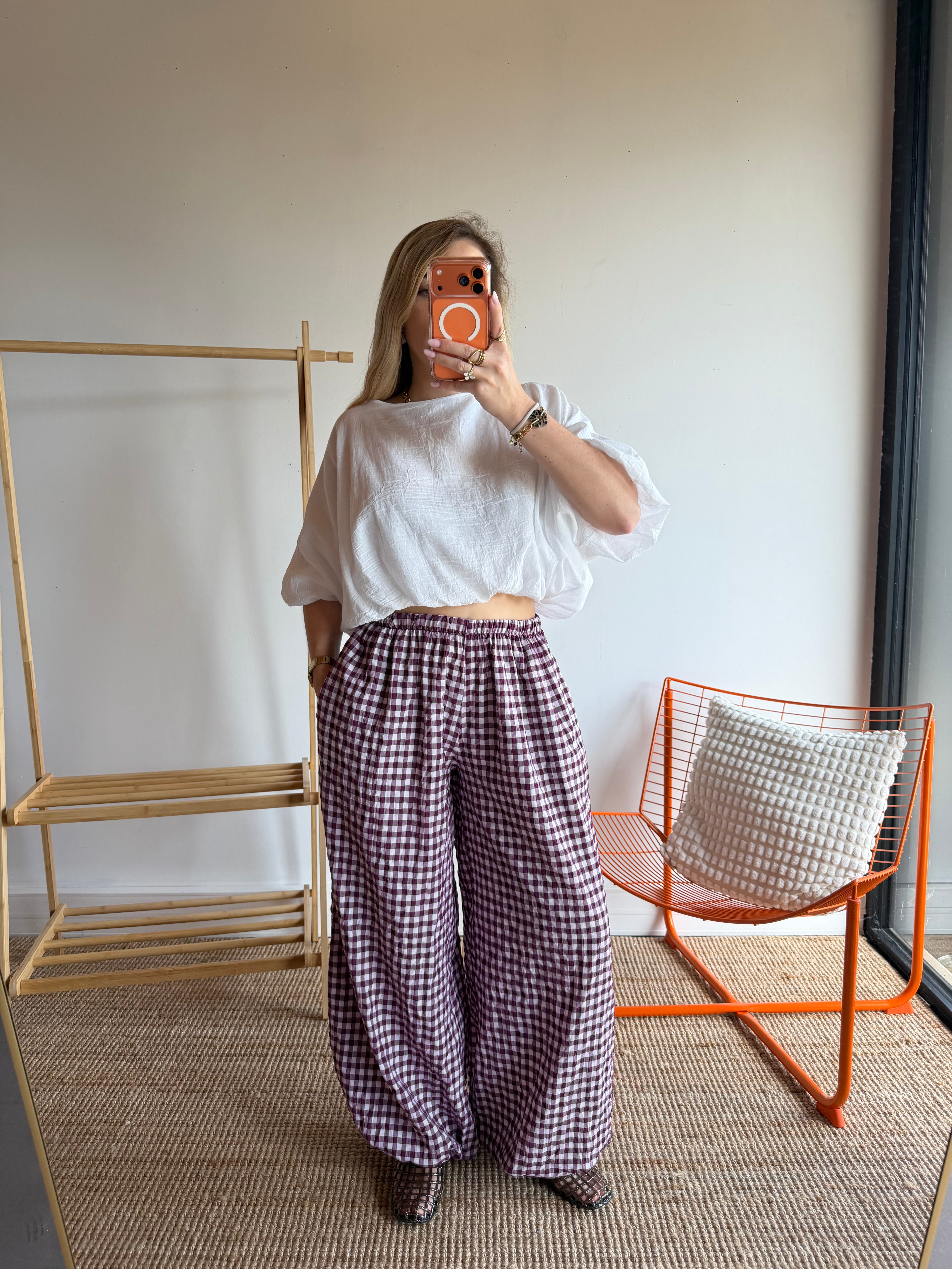 Pantalon DIANE Prune