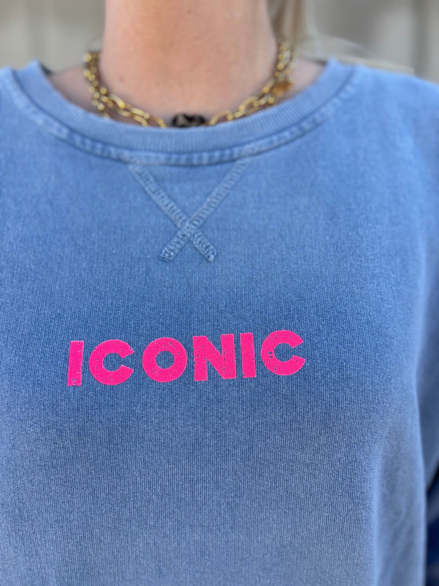Sweat ICONIC Bleu