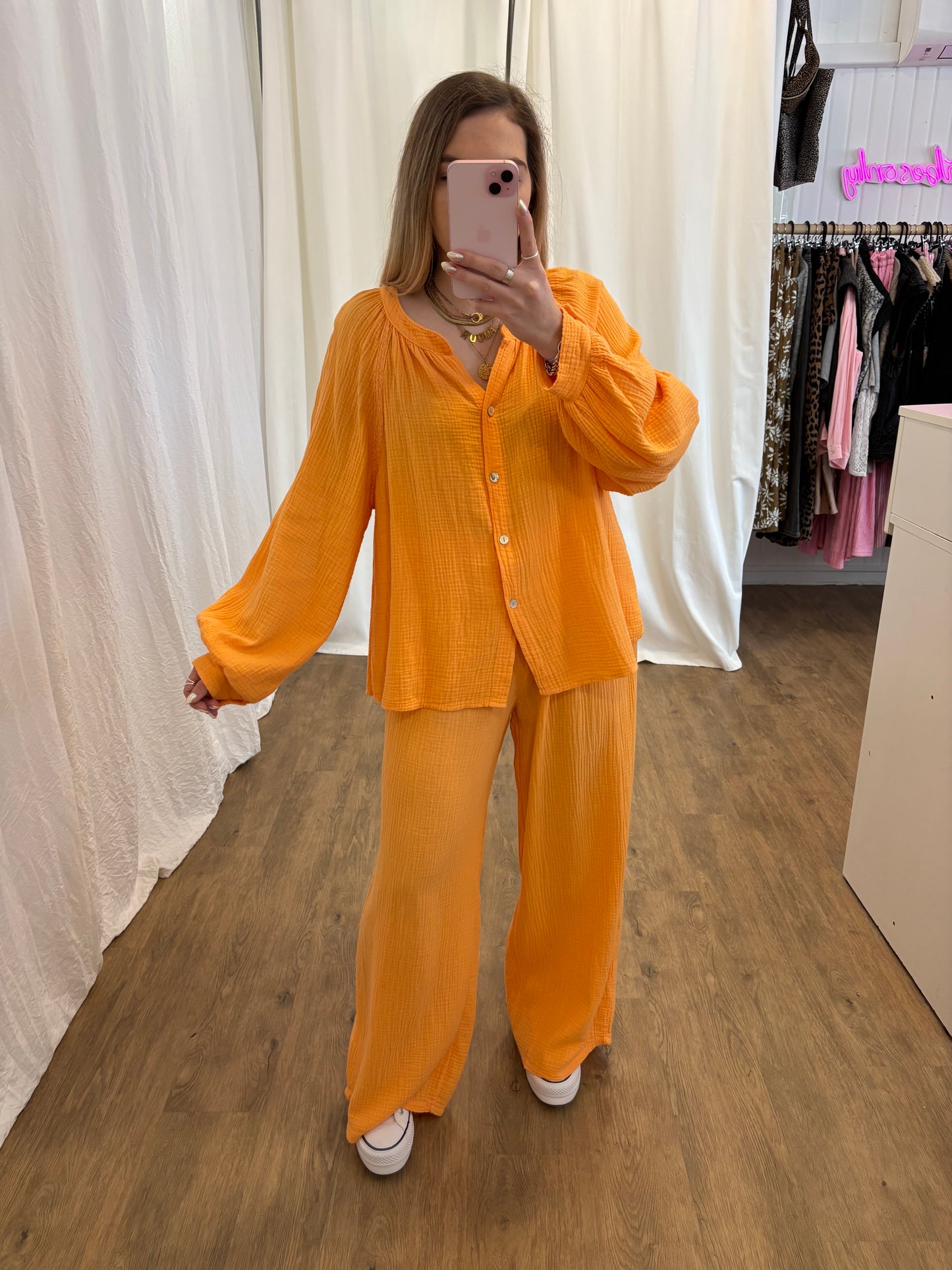 Pantalon LYA Orange agrume