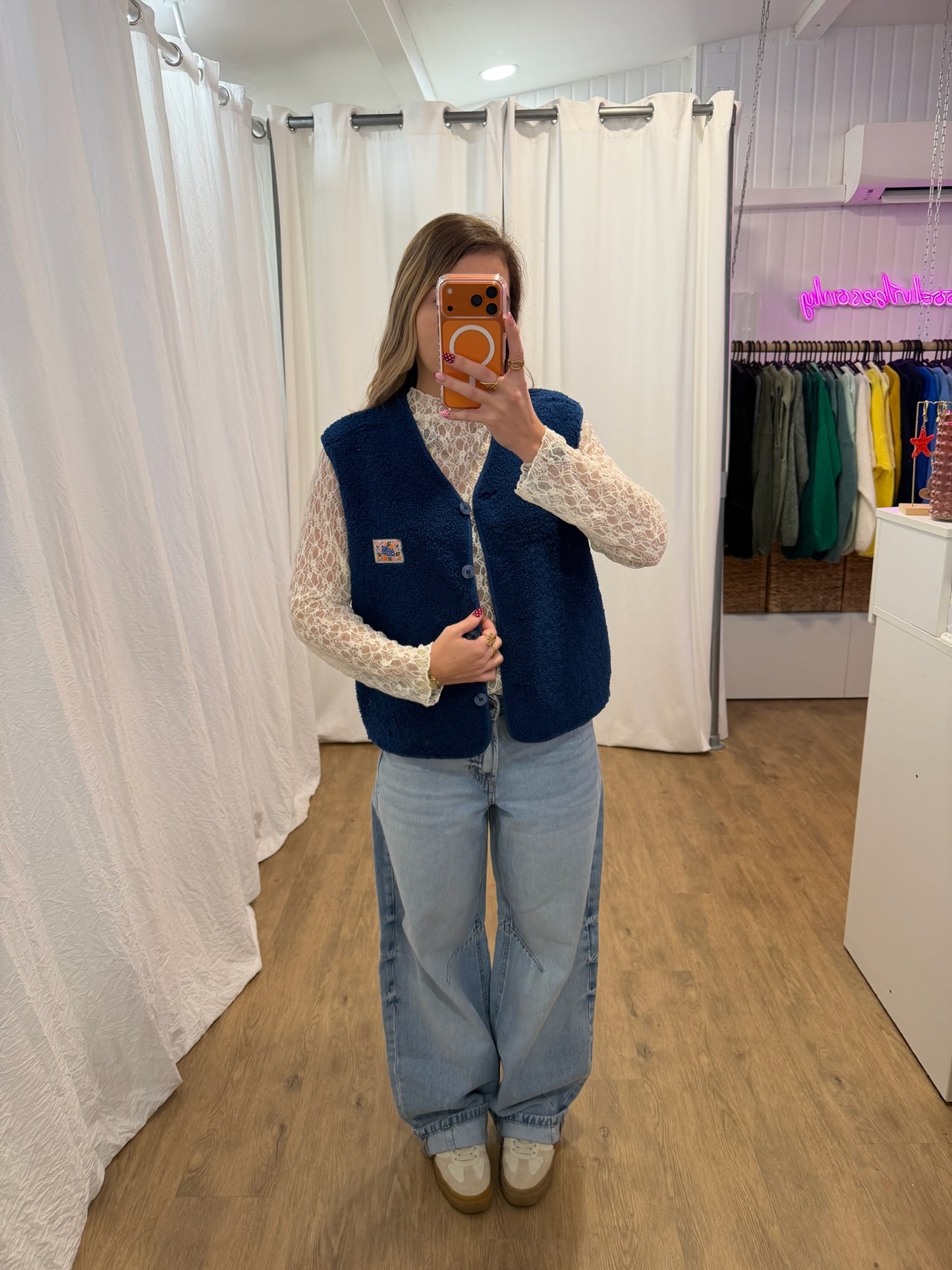 Gilet sans manches NINA Bleu marine