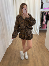 Short LYA Léopard Camel
