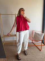 Top CARLA Framboise