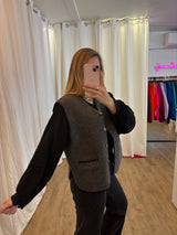 Veste sans manches CAMILA Gris anthracite