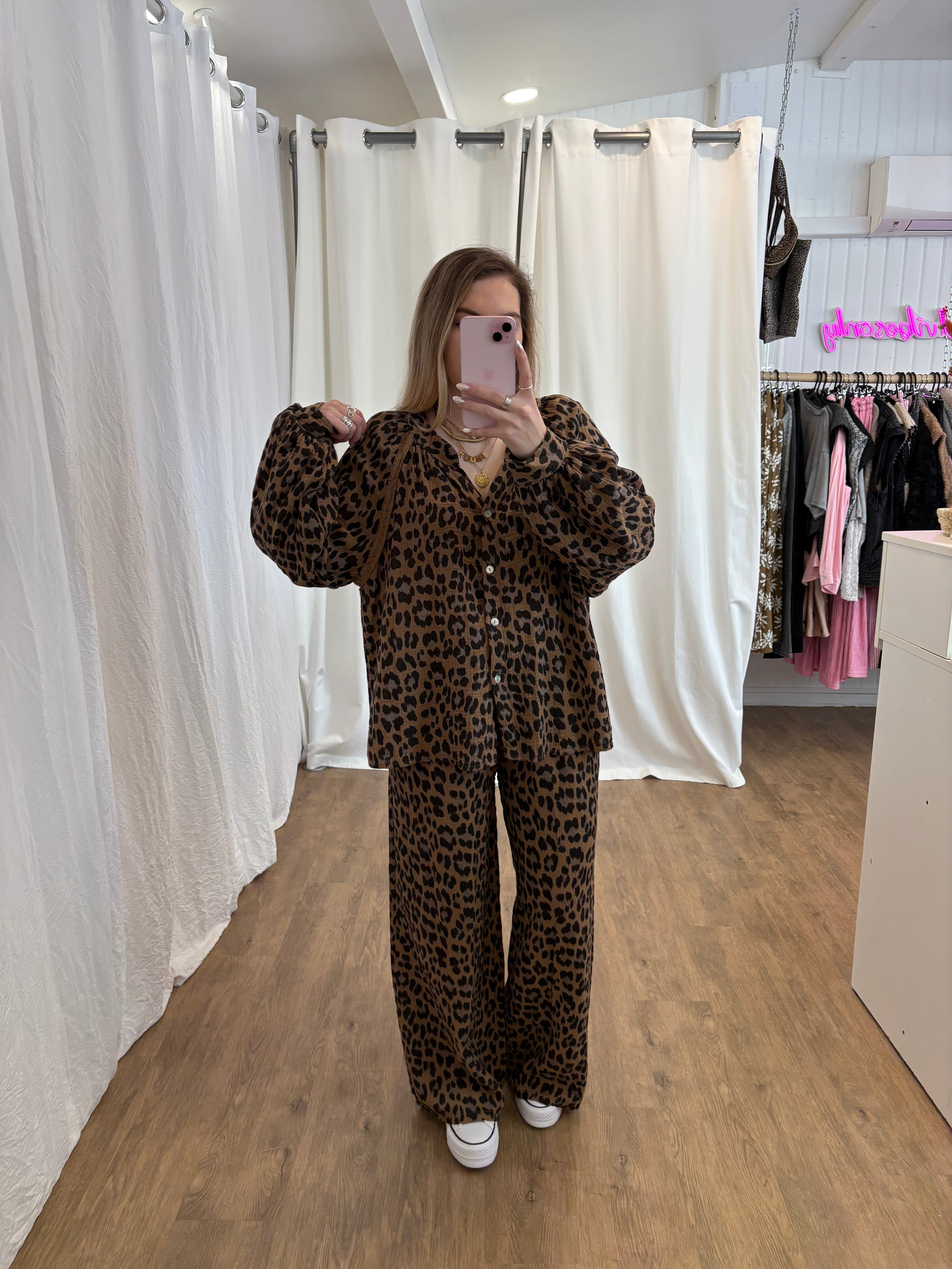 Blouse LYA Léopard Camel