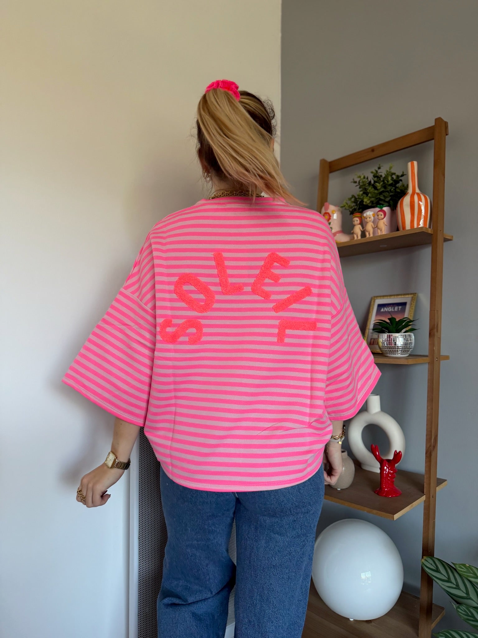 T-shirt marinière SOLEIL Rose + Rose