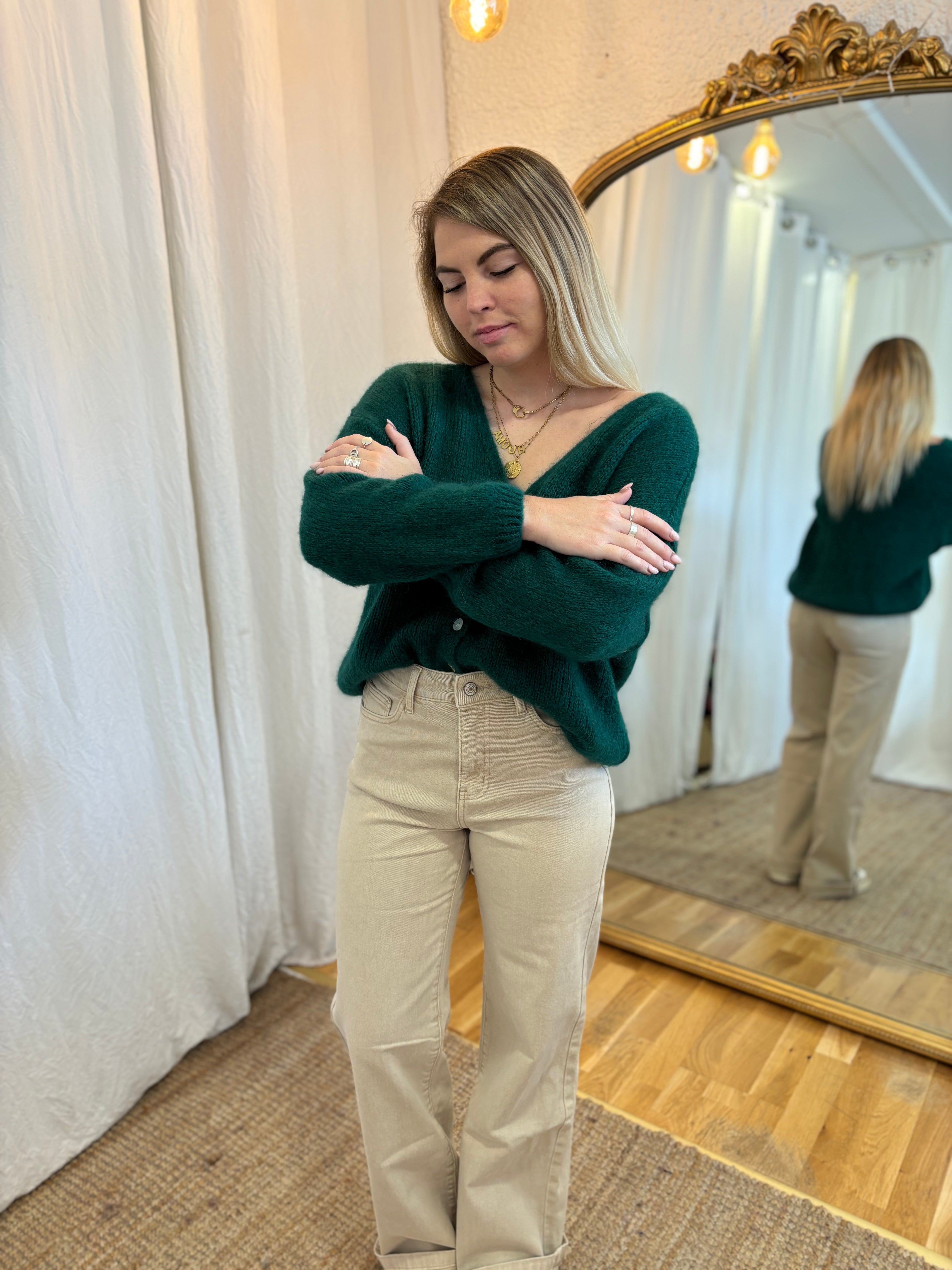 26 - Gilet LOU - Vert sapin foncé 🧡