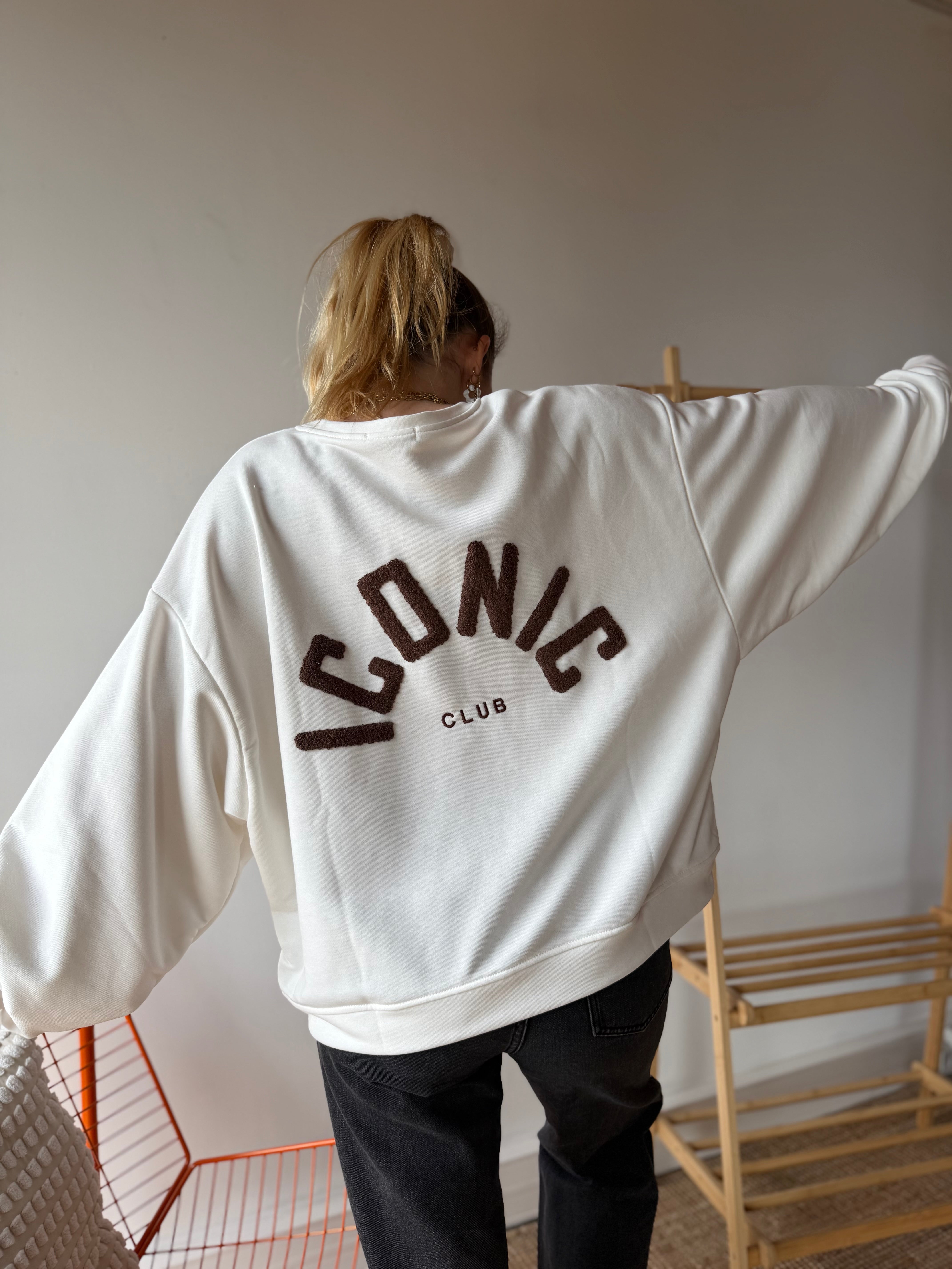 Sweat ICONIC CLUB Blanc