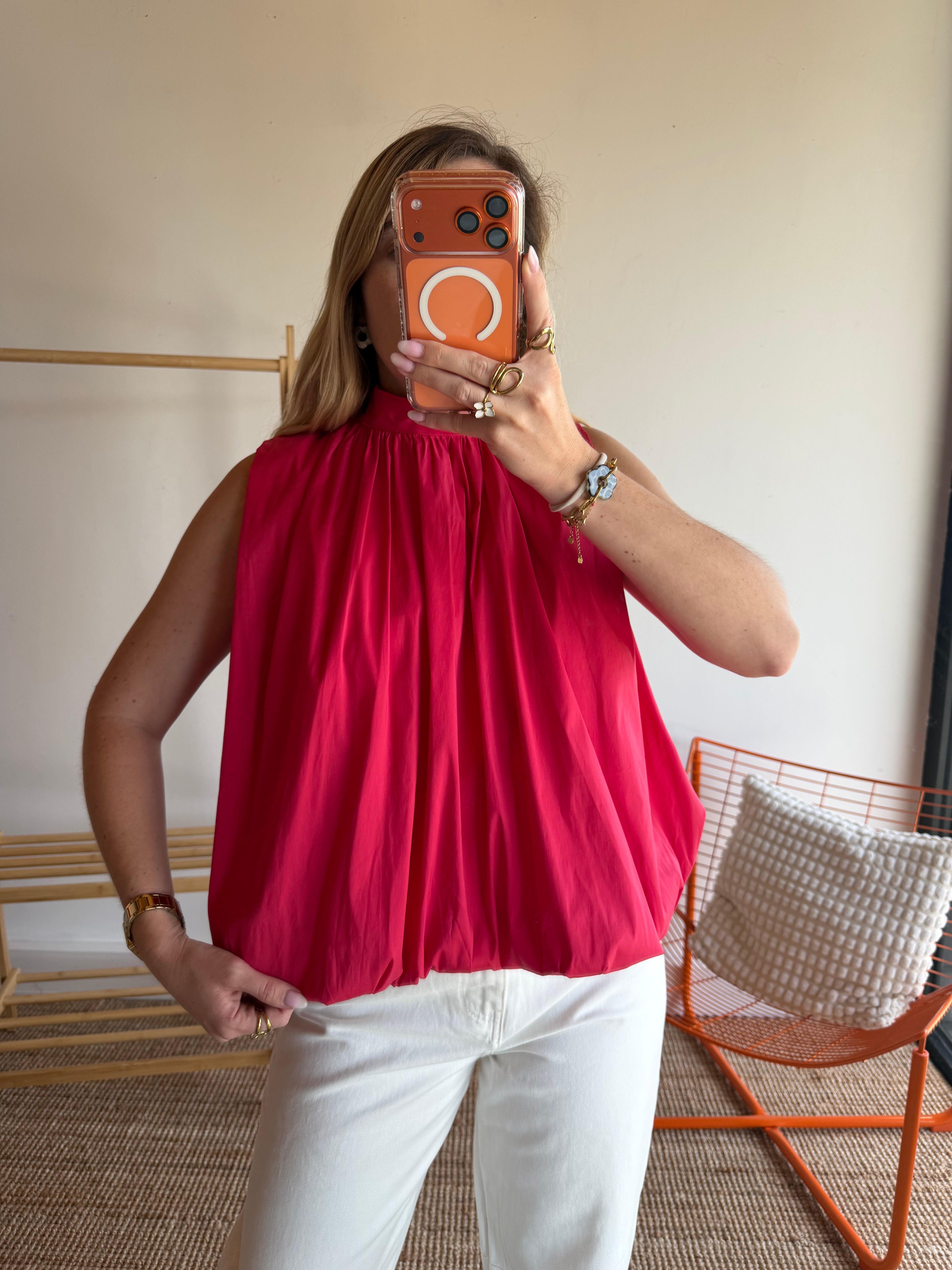 Top CARLA Framboise