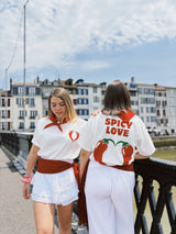 T-shirt SPICY LOVE Blanc ••