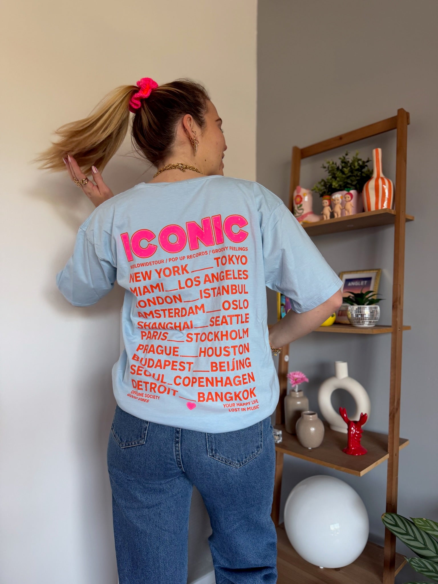 T-shirt ICONIC Bleu ciel