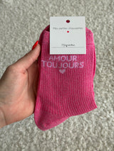 Chaussettes montantes AMOUR TOUJOURS