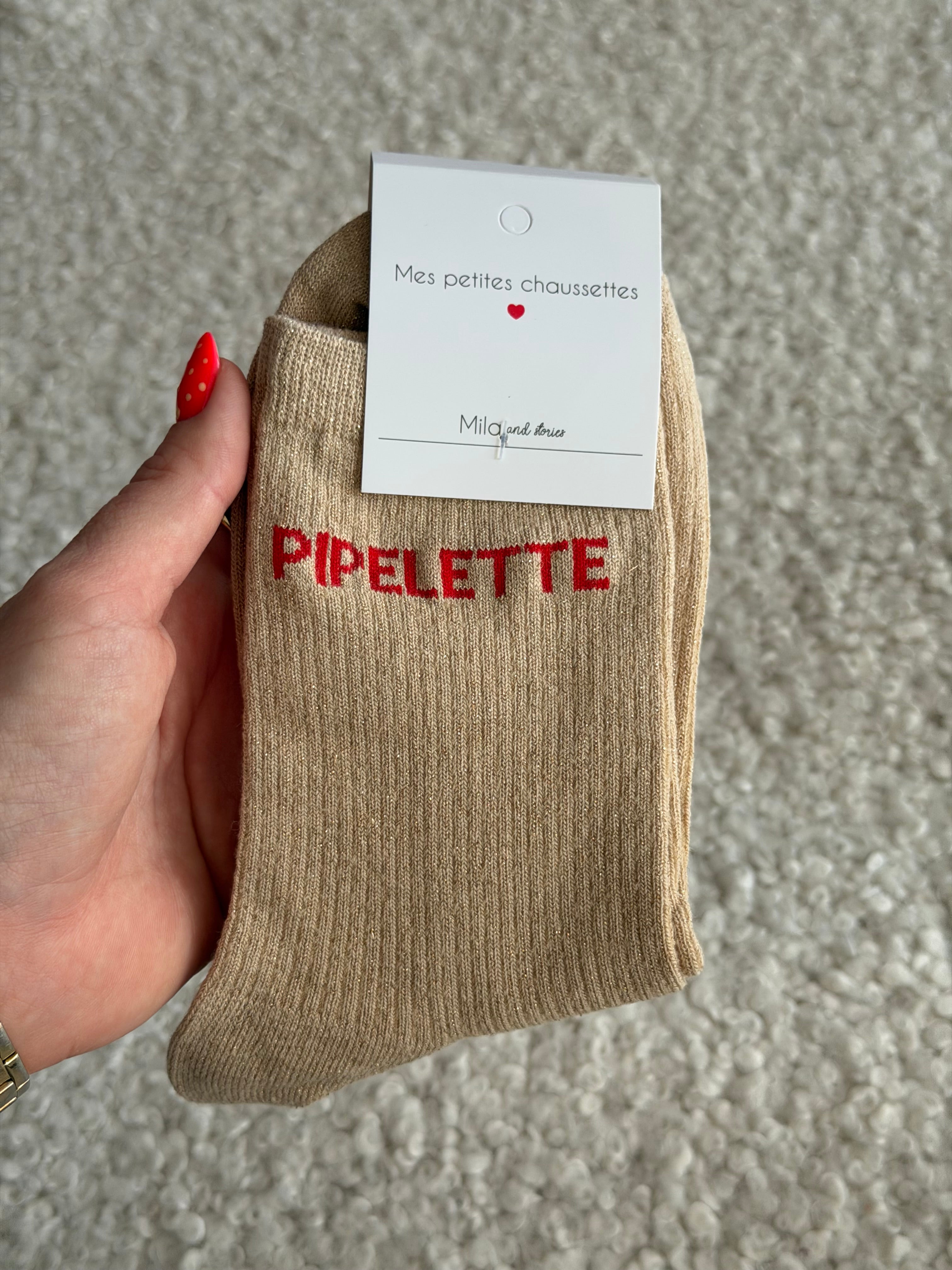 Chaussettes montantes PIPELETTE