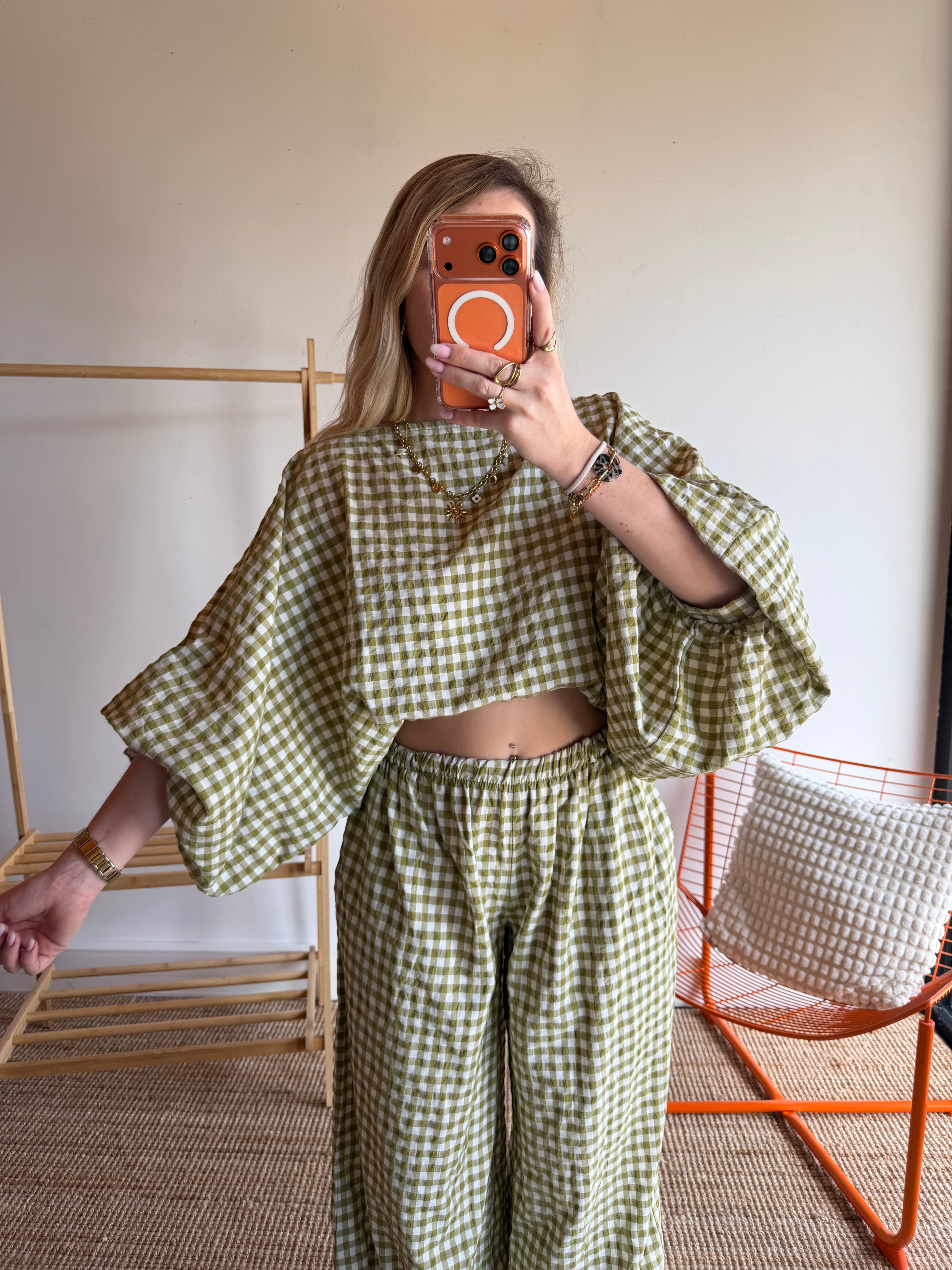 Blouse DIANE Vert anis