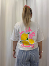 T-shirt LEMONS Blanc •