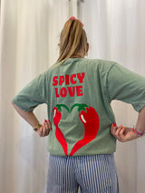 T-shirt SPICY LOVE Vert ••