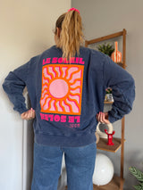 Sweat SOLEIL Bleu marine (NEW FLUO)
