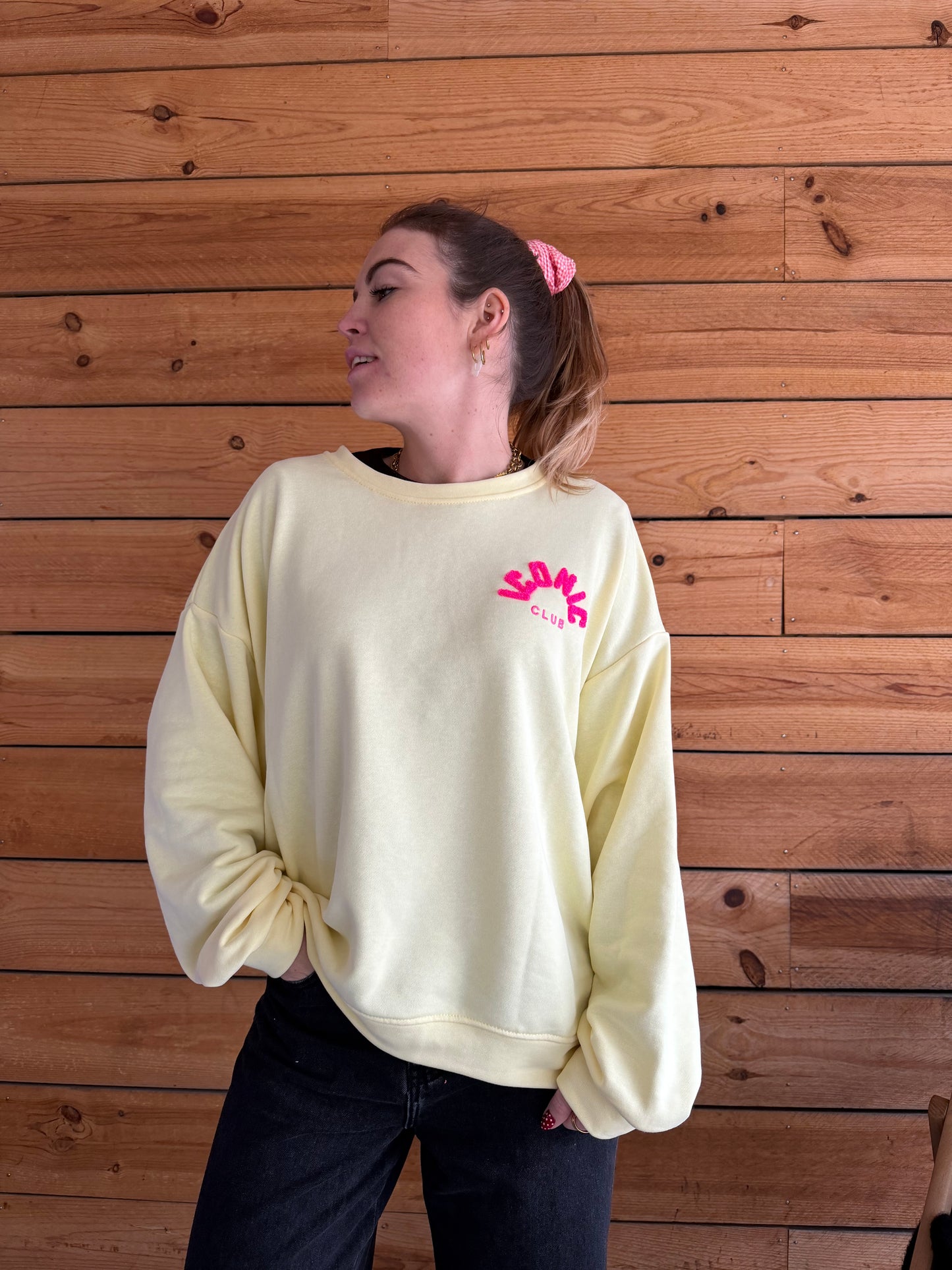 Sweat ICONIC Jaune + Multicolore