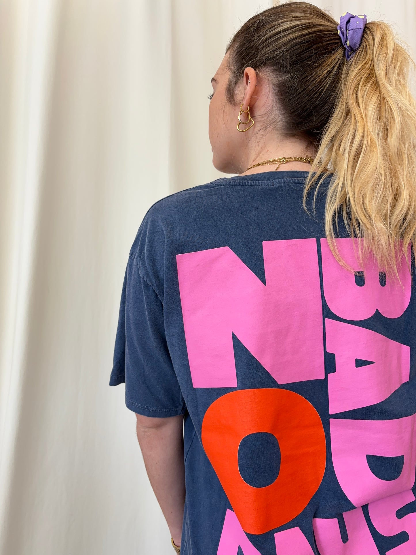 T-shirt NO BAD DAYS Bleu marine