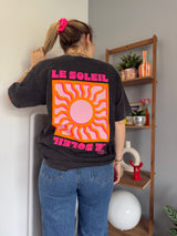 T-shirt SOLEIL (NEW FLUO) Noir